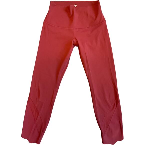 NWOT Lululemon Chianti Wunder Under Crop Roll Down Full-On Luxtreme Mesh Size 8 - Picture 1 of 10
